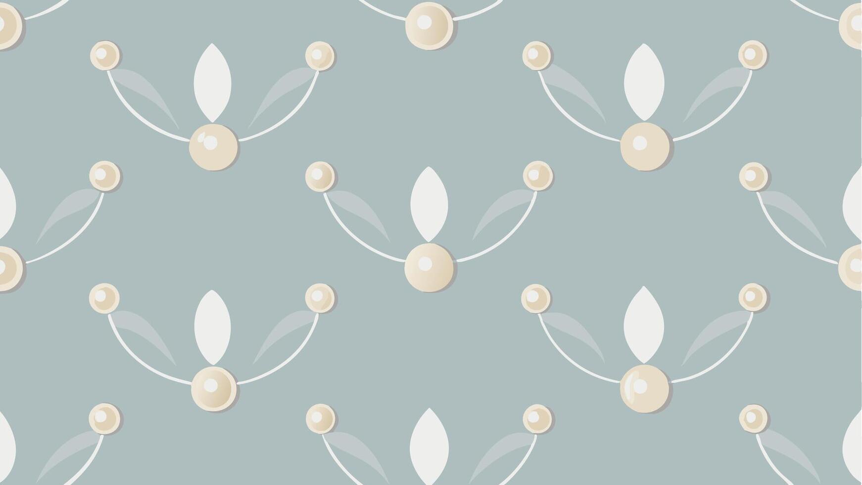 Pearl Adorned Seamless Pattern with Elegant Design for Luxury Backgrounds and Fashion vector