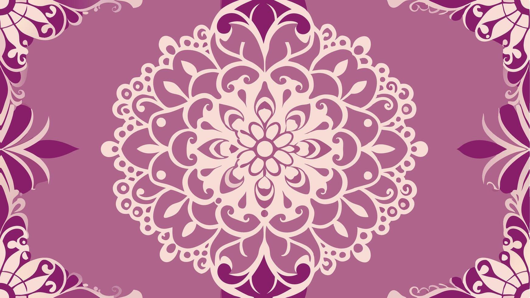 High End Art Nouveau Pattern Intricate Floral Motif and Elegant Decorative Design vector