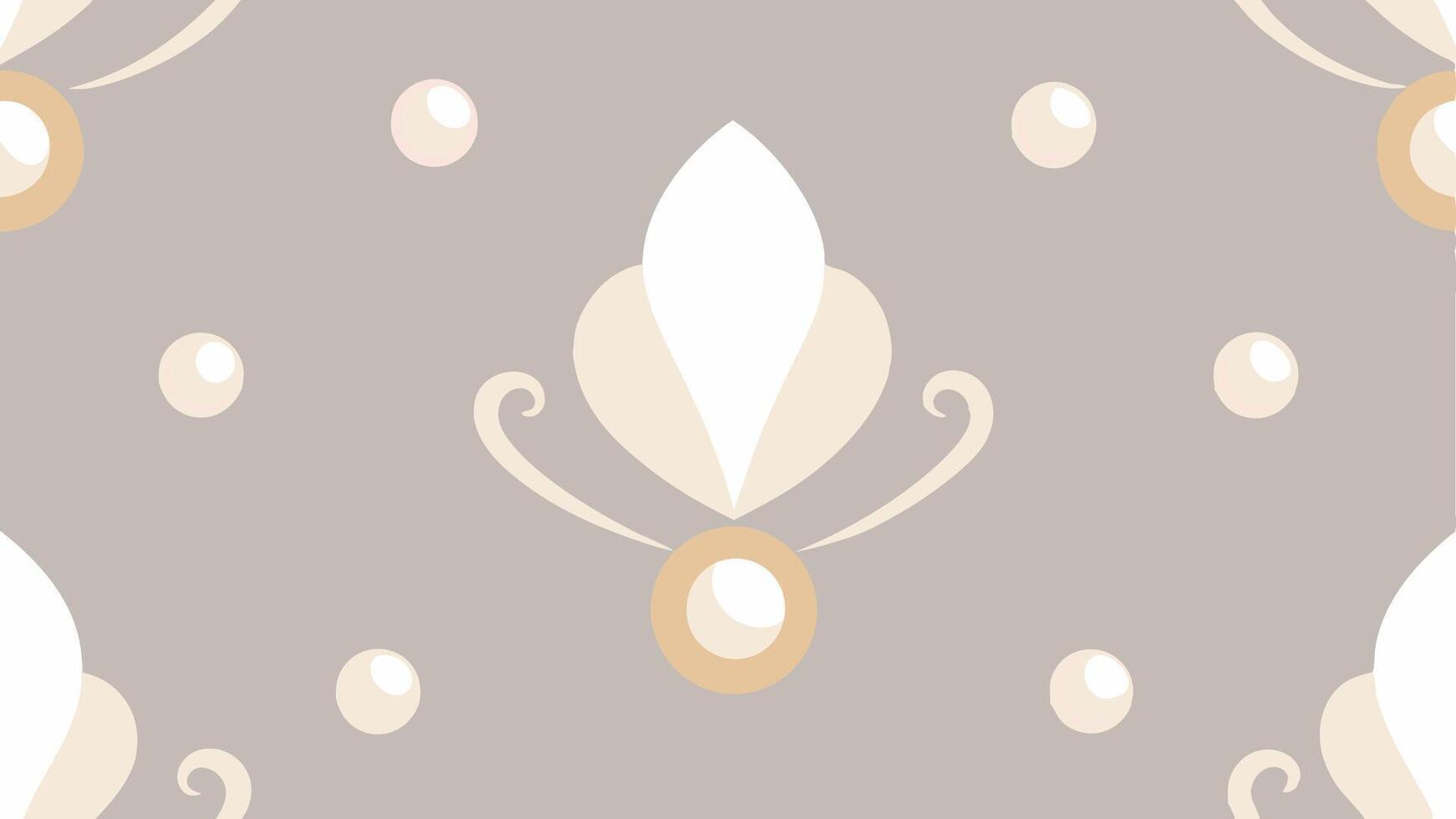 High End Art Nouveau Floral Motif and Elegant Decorative Design vector