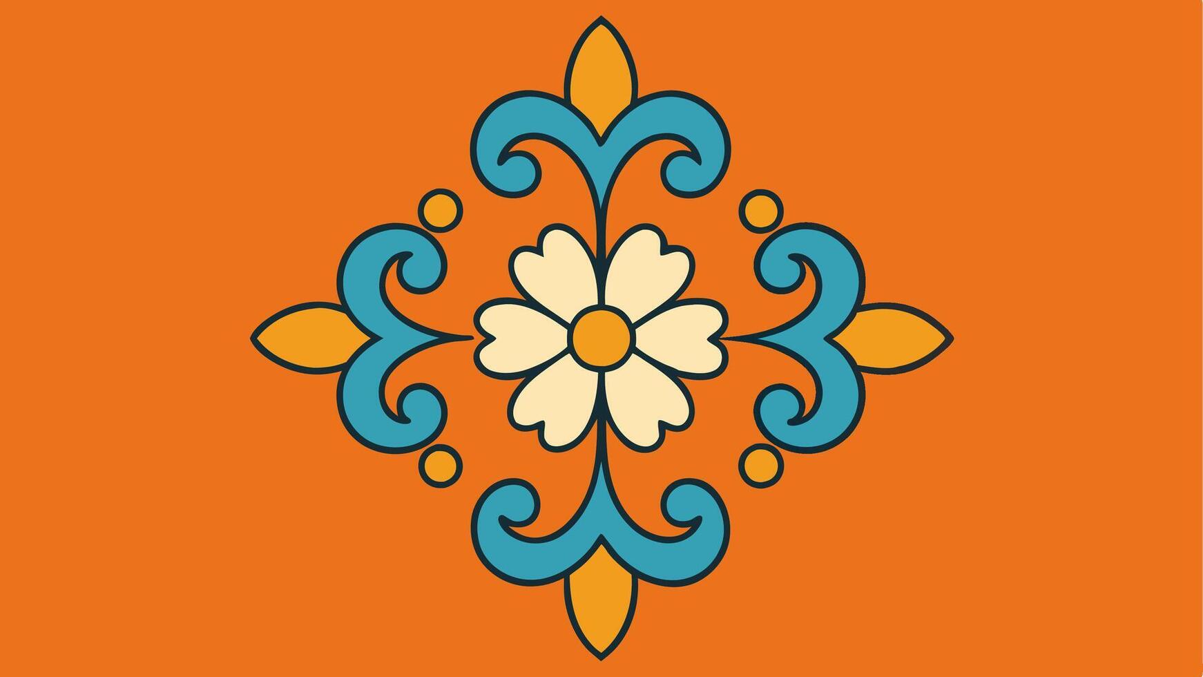 High End Art Nouveau Pattern with Intricate Motif Elegant Decorative Design vector