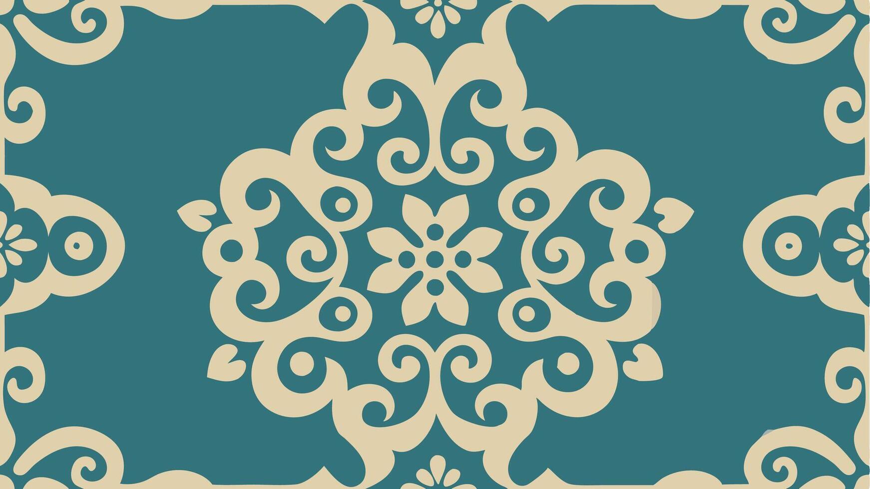 High End Art Nouveau Pattern Floral Motif and Elegant Decorative Design vector