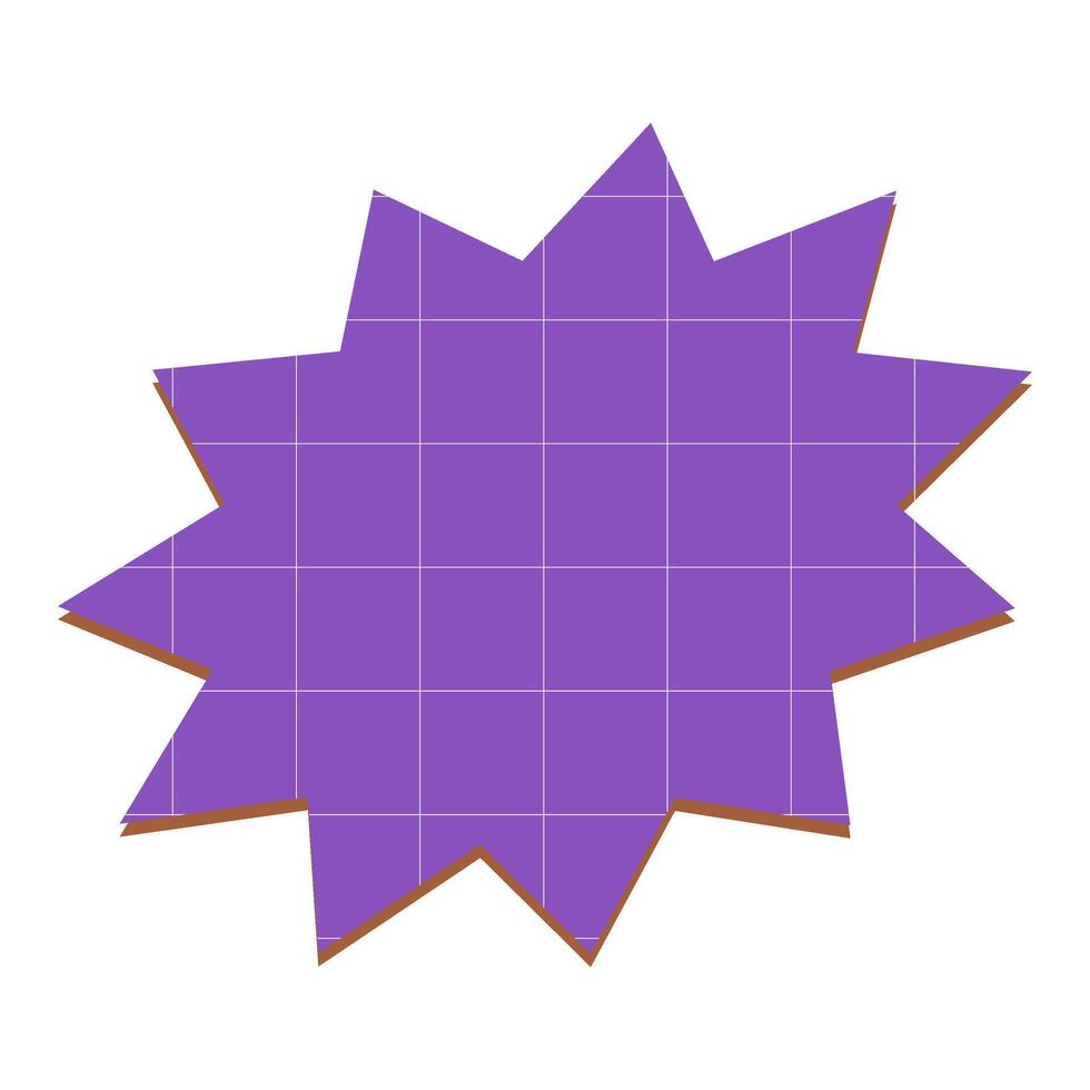 Soft purple bubble chat with grid texture vector