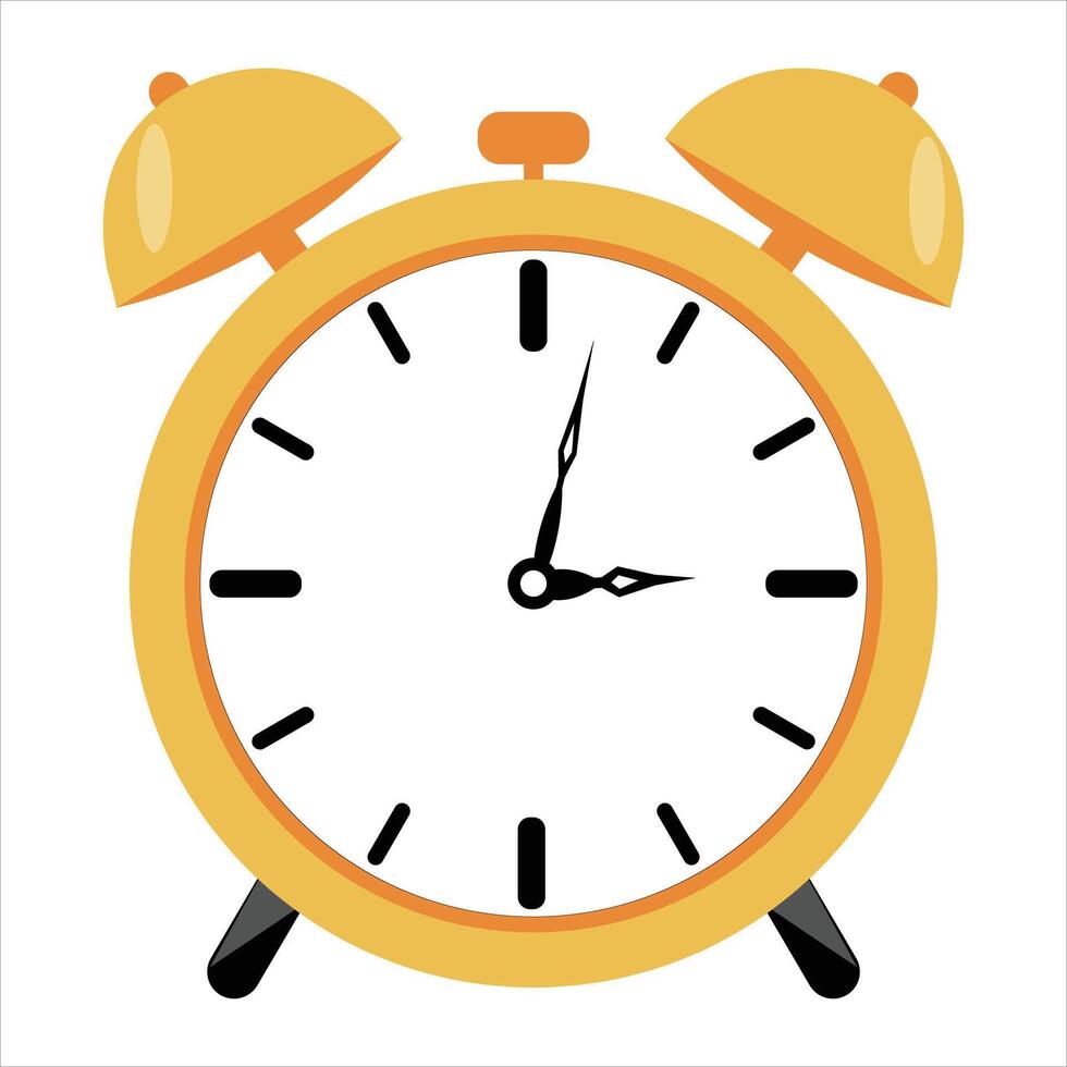 Illustration of alarm clock icon vector