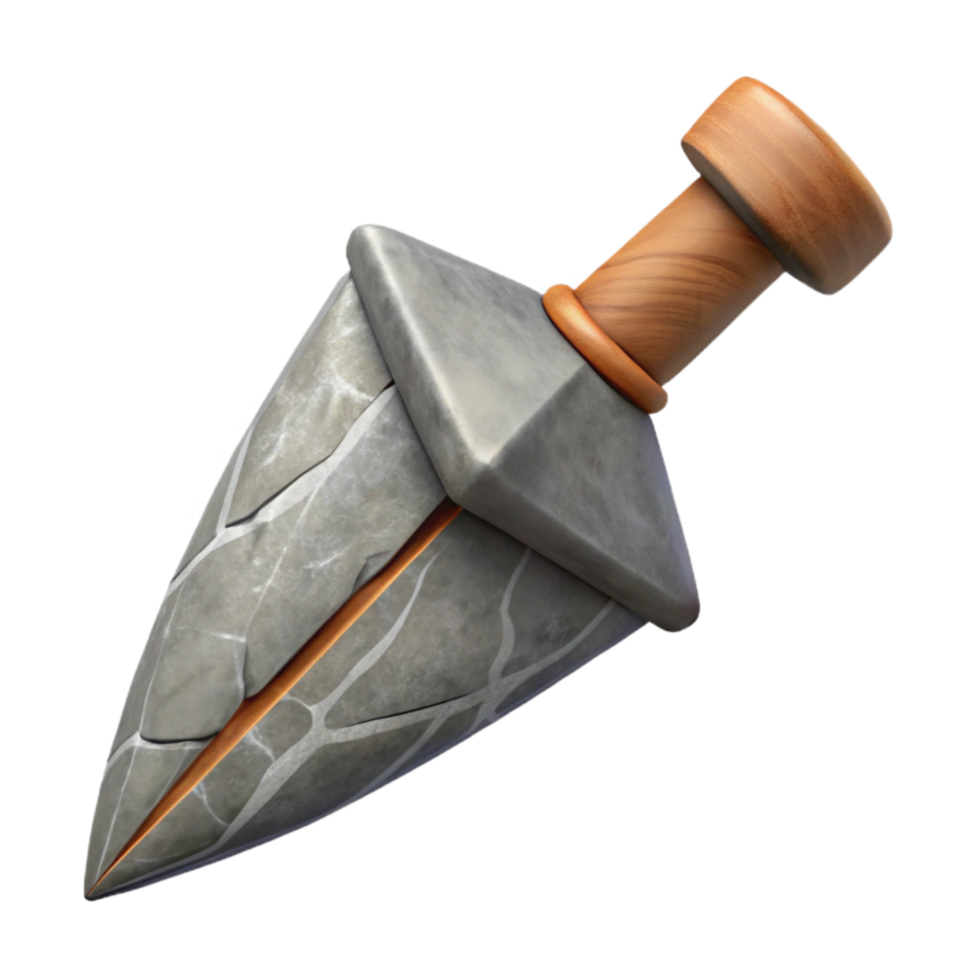 stunning creative Hand Painted Arrowhead with Flint Point Transparent high quality png