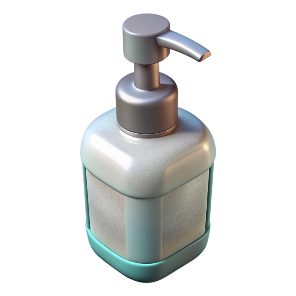 impressive creative Hand Sanitizer Bottle Clear Liquid Isolated png