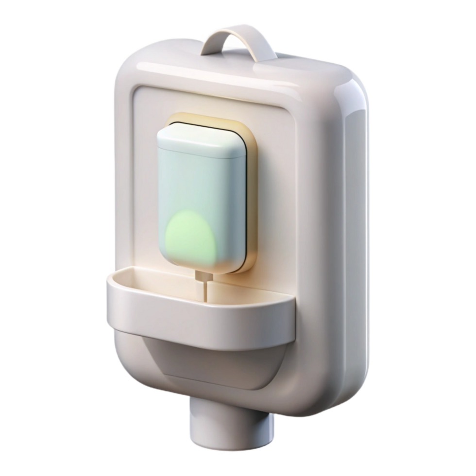 impressive traditional Hand Sanitizer Dispenser White Wall Mounted Isolated genuine png