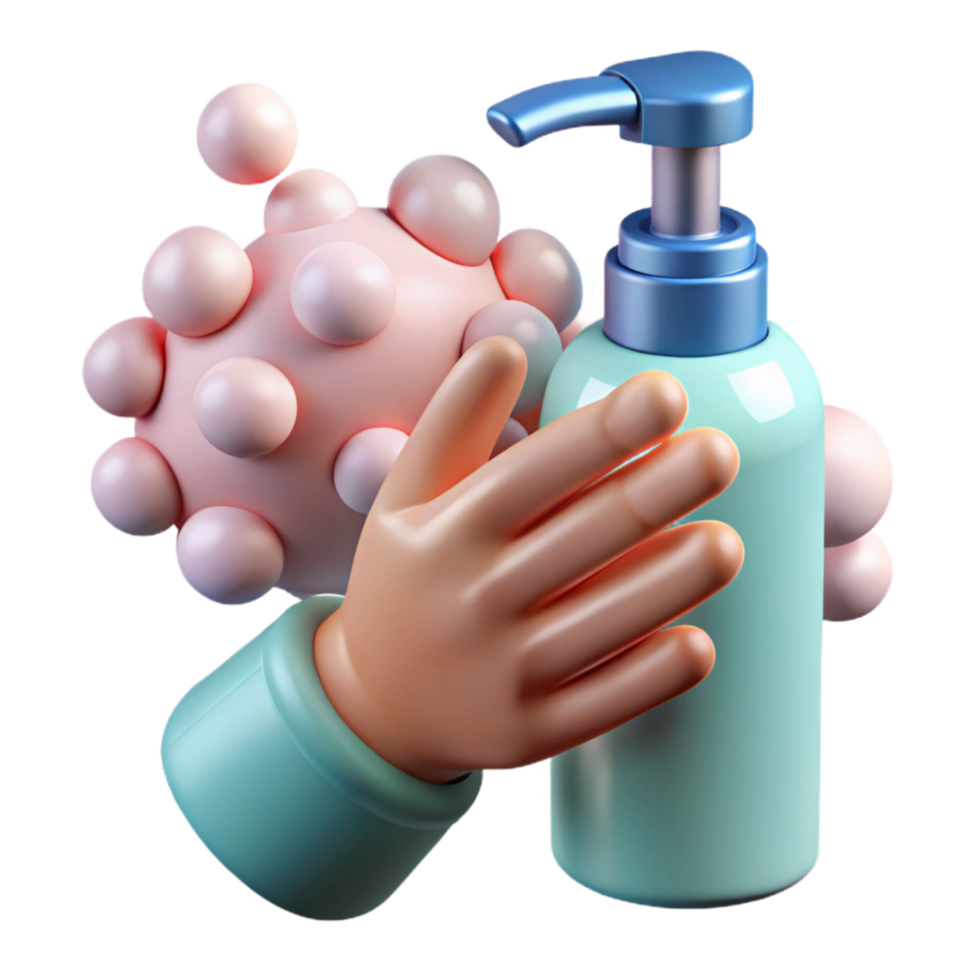elegant creative Hand Washing Hygiene Practice Transparent Background original png