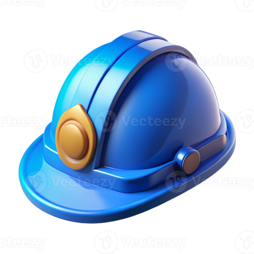 stunning vintage Hard Hat Blue with Ratchet Suspension Transparent exclusive png