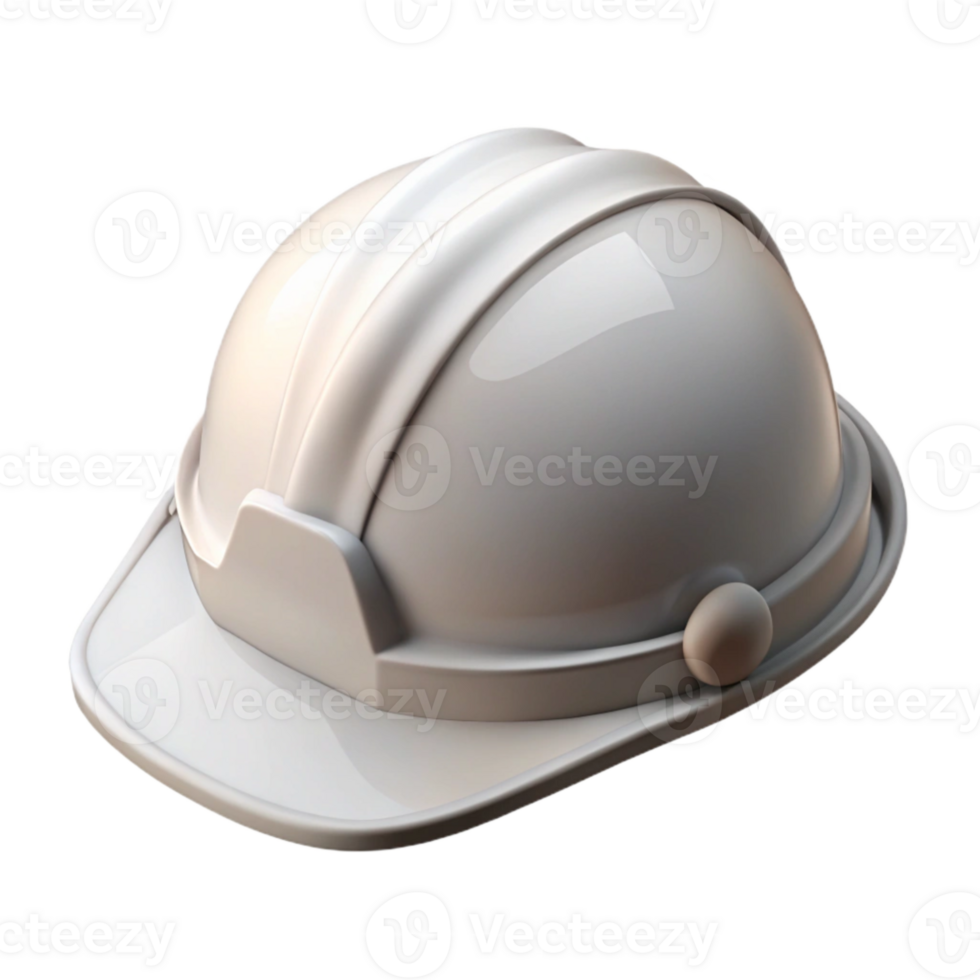 vibrant creative Hard Hat White Construction Worker premium png