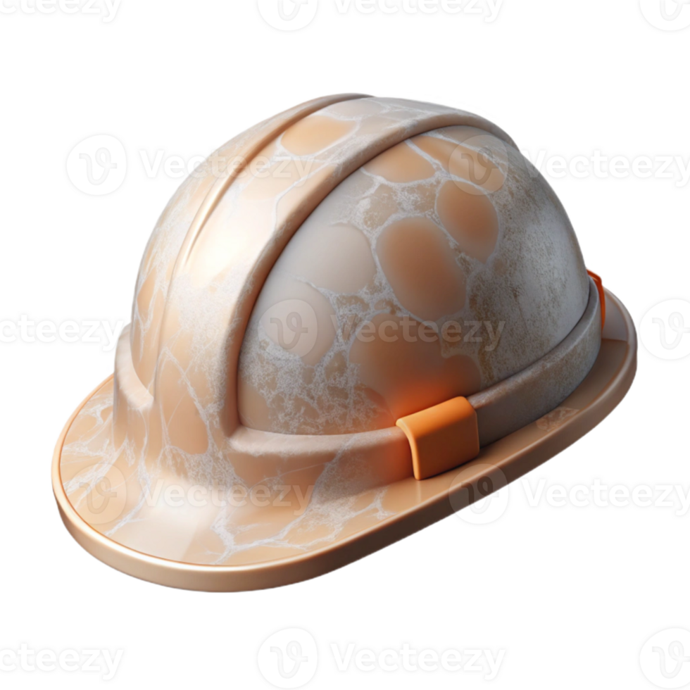 beautiful creative Hard Hat White Isolated on Transparent Background authentic png