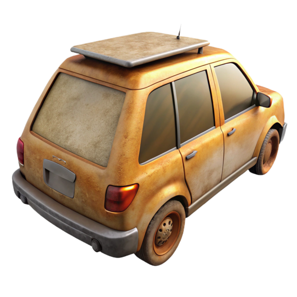 dramatic minimalist Hatchback with Rear Window Wiper Isolated original png