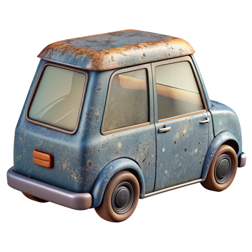 extraordinary artistic Hatchback with Rear Window Wiper Isolated original png
