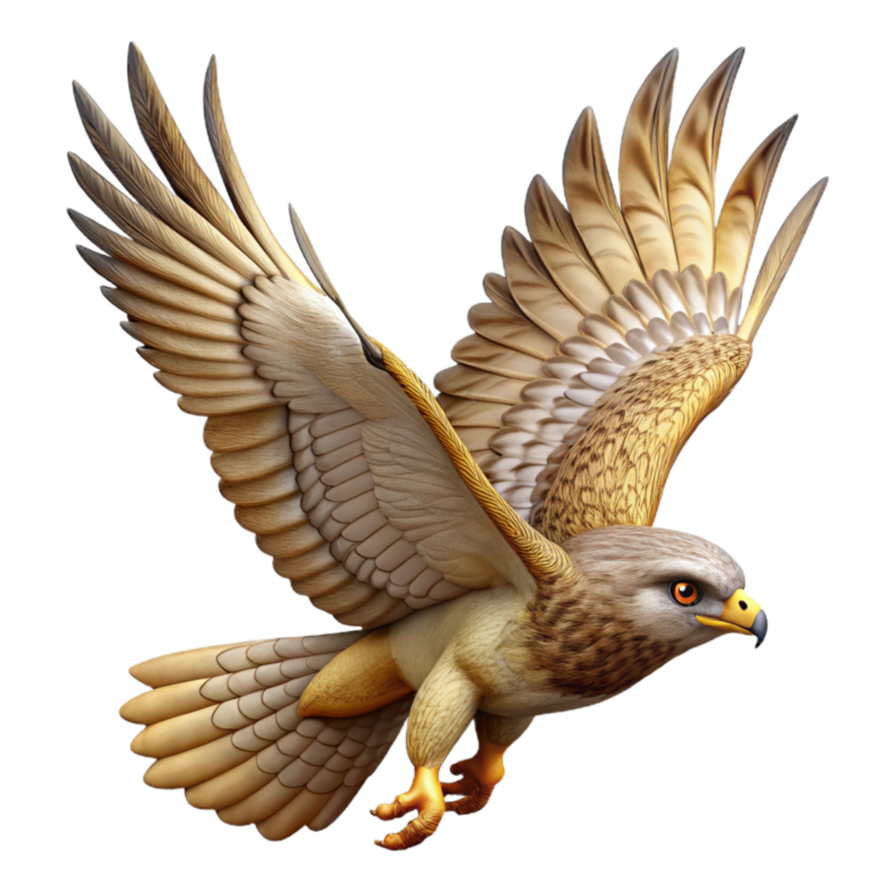 extraordinary traditional Hawk Soaring High Sky authentic png