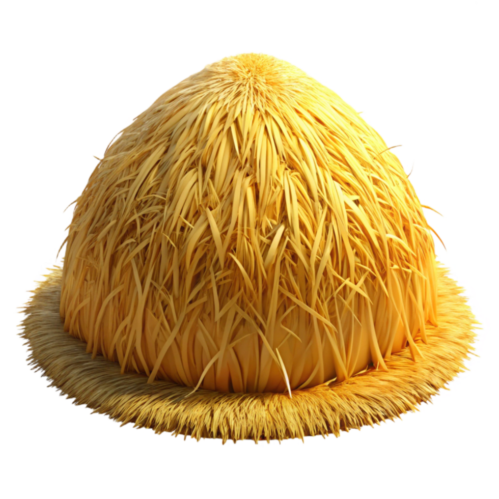 dramatic minimalist Haystack Top Cutout with Golden Hay png