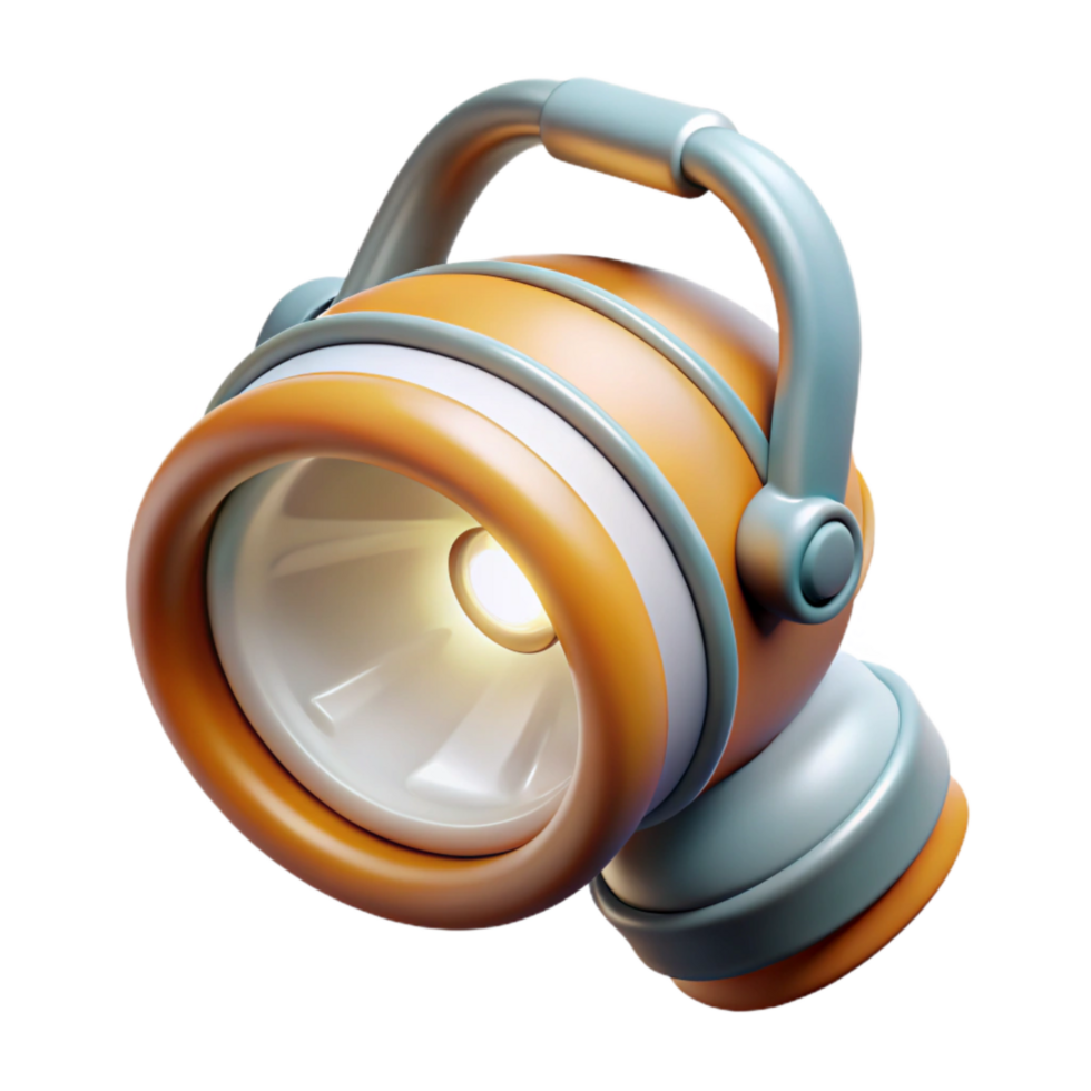 extraordinary modern Headlamp Turned on with White Light Transparent Background exclusive png