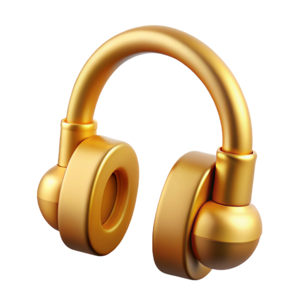 serene classic Headphone Jack Gold Plated Isolated Element png