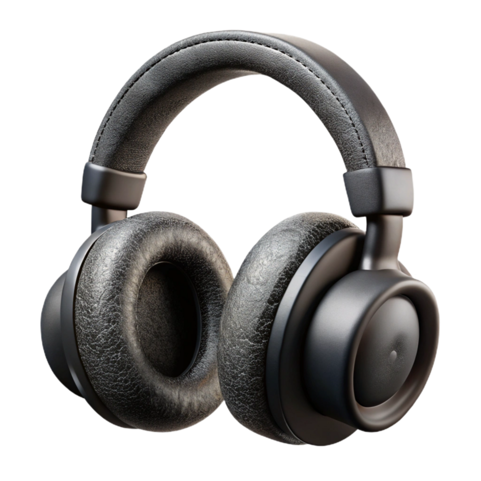 wonderful modern Headphones Wireless Black Isolated Cutout high quality png