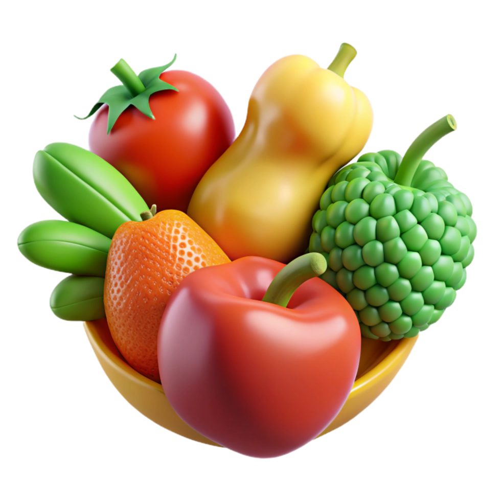 magnificent contemporary Healthy Lifestyle Icon Fruits and Vegetables Transparent Background high resolution png