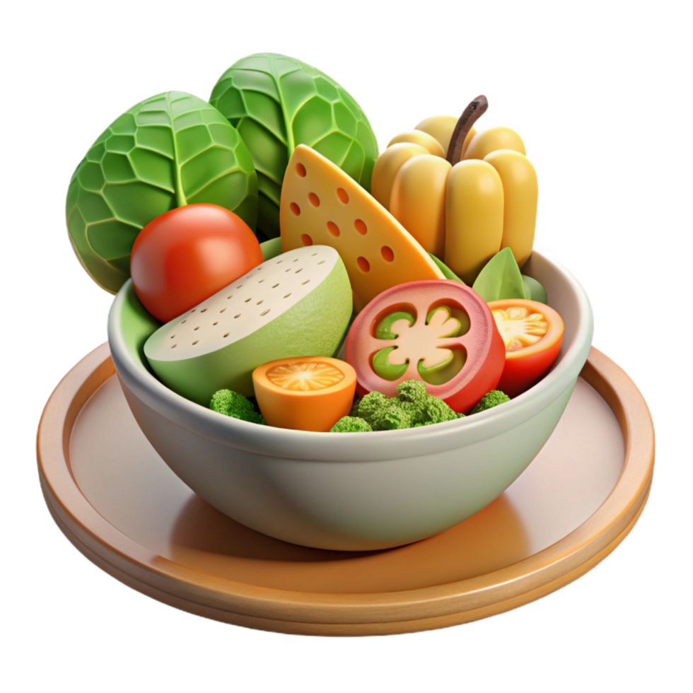 impressive abstract Healthy Meal Vegetables and Fruits Transparent Background genuine png