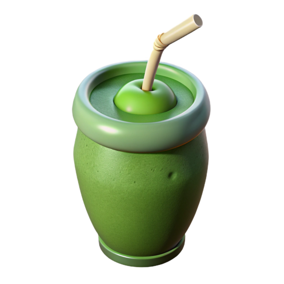 stunning abstract Healthy Smoothie Green Color Isolated Cutout professional png