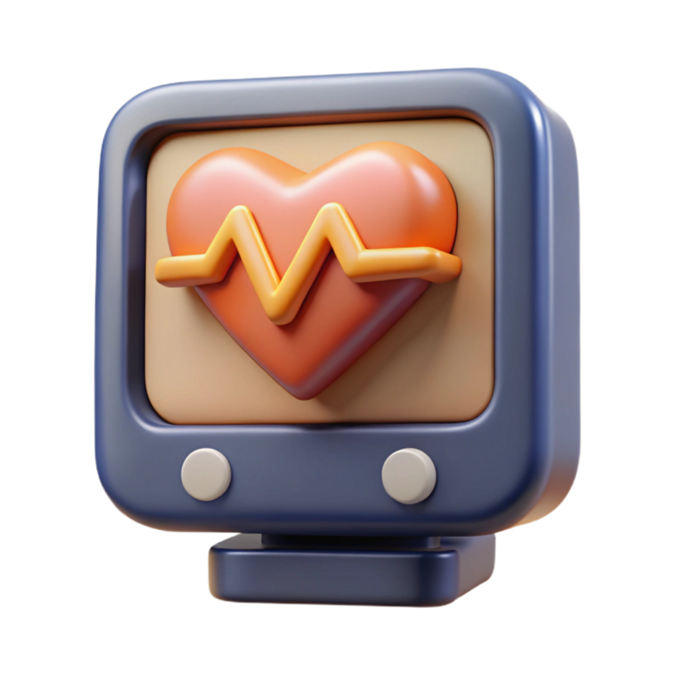 dramatic rustic Heart Rate Monitor Screen Display high quality png