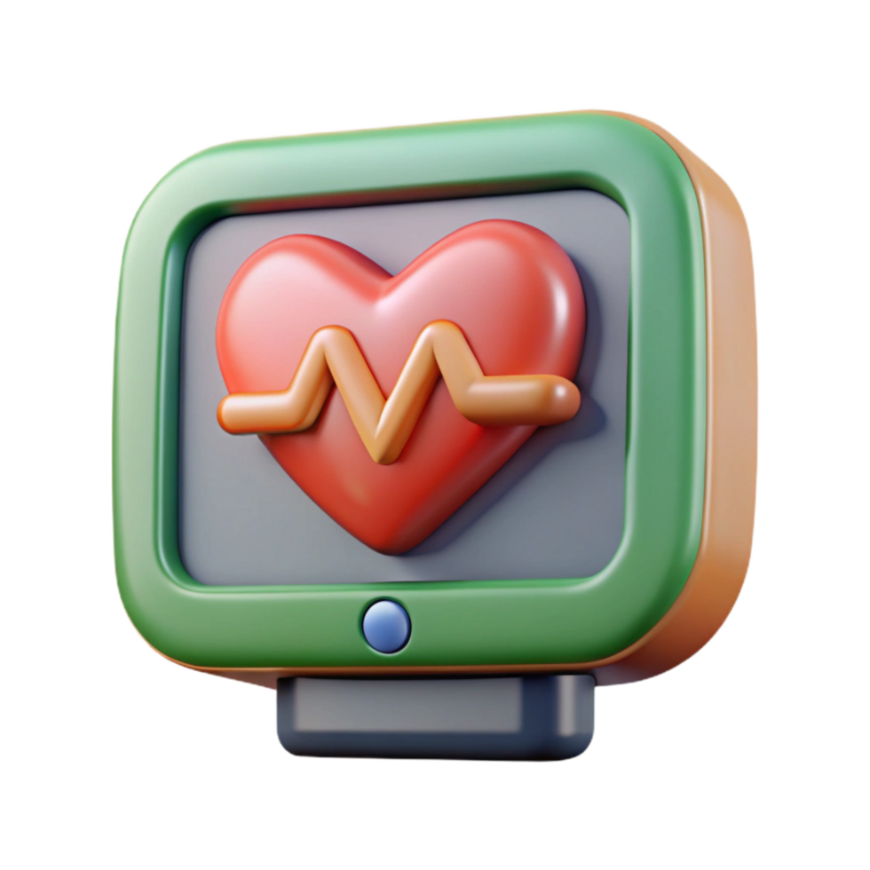 wonderful traditional Heart Rate Monitor Screen Display genuine png