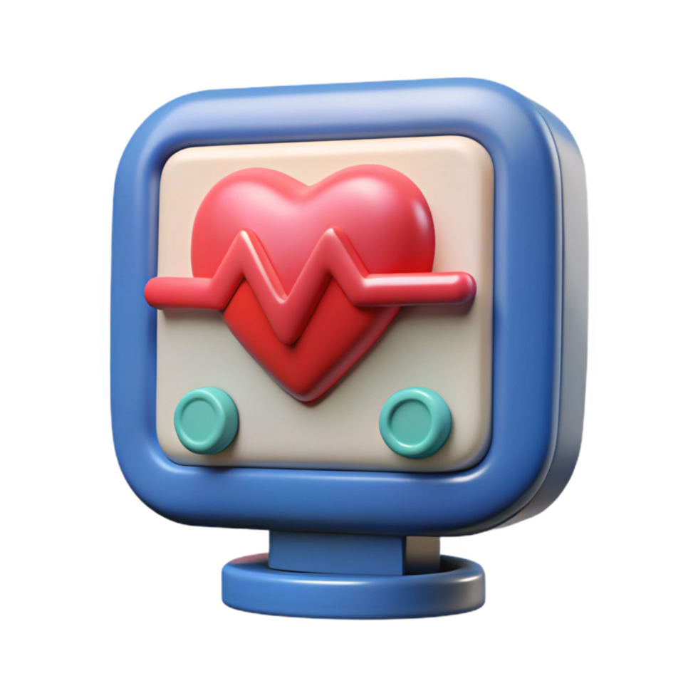 magnificent minimalist Heart Rate Monitor Screen Display authentic png