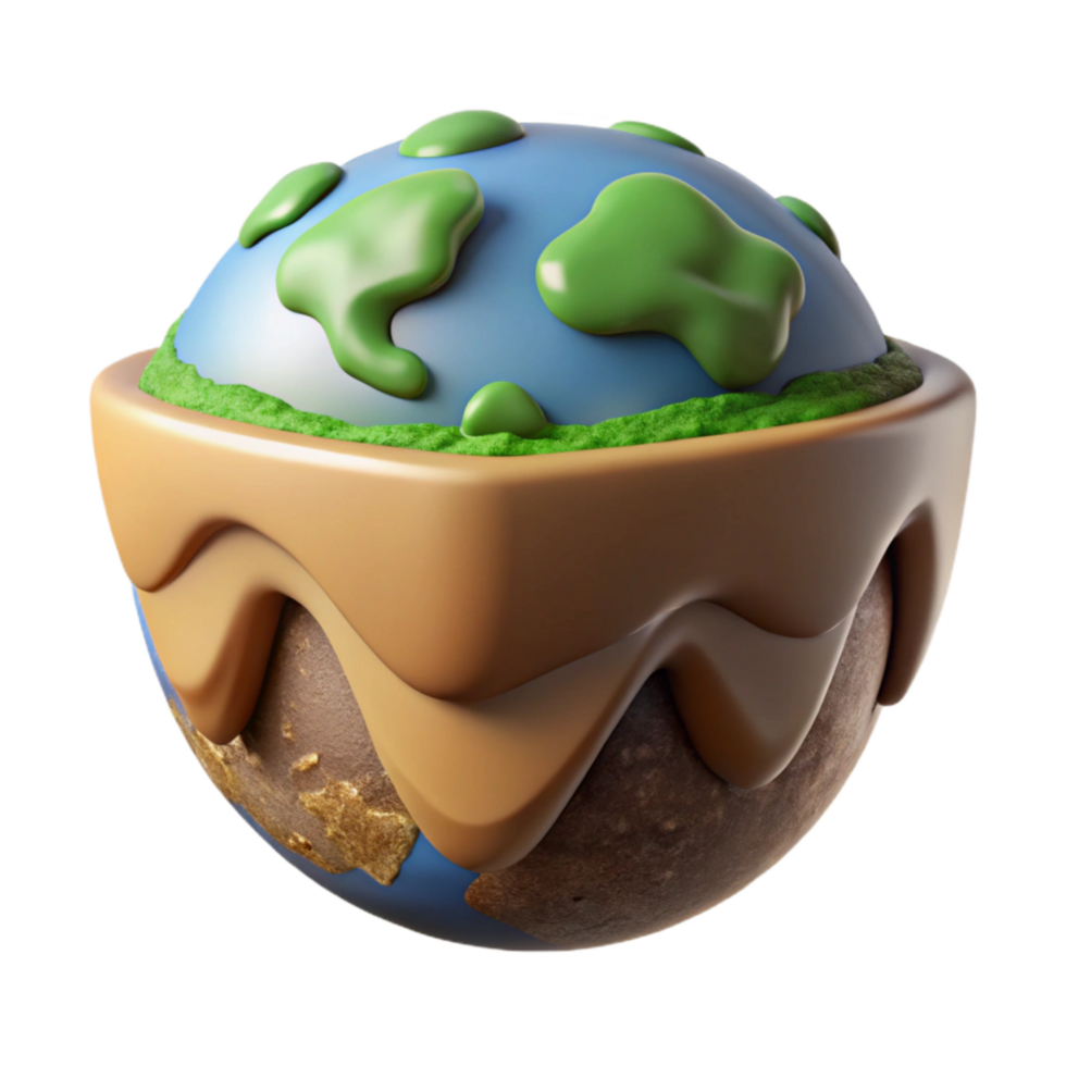 stunning rustic Healthy Soil Earth Cross Section Illustration Cutout high resolution png