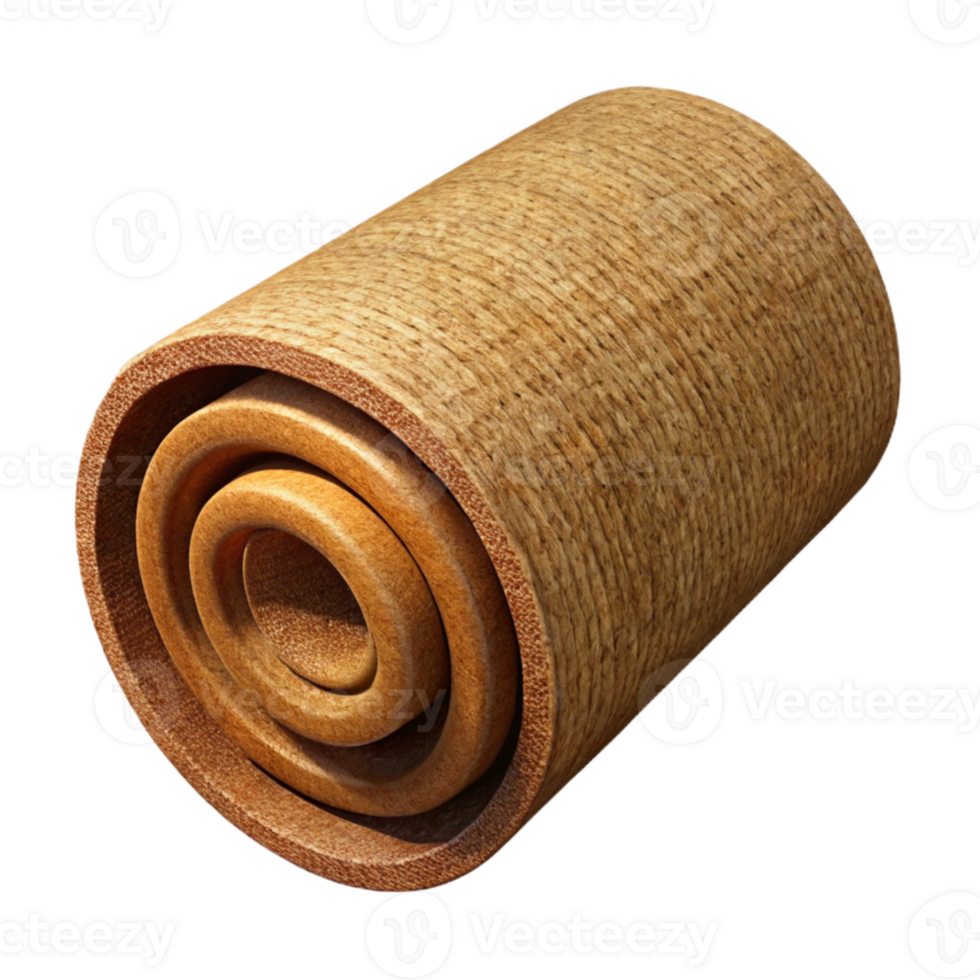 extraordinary abstract Hemp Fabric Roll Textured Brown Cutout high quality png
