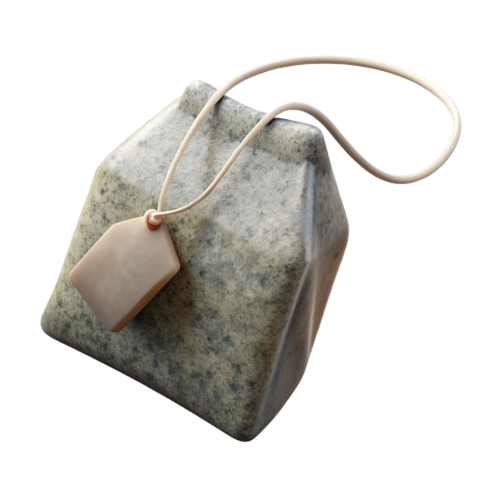 beautiful contemporary Herbal Tea Bag String Attached Transparent Background exclusive png