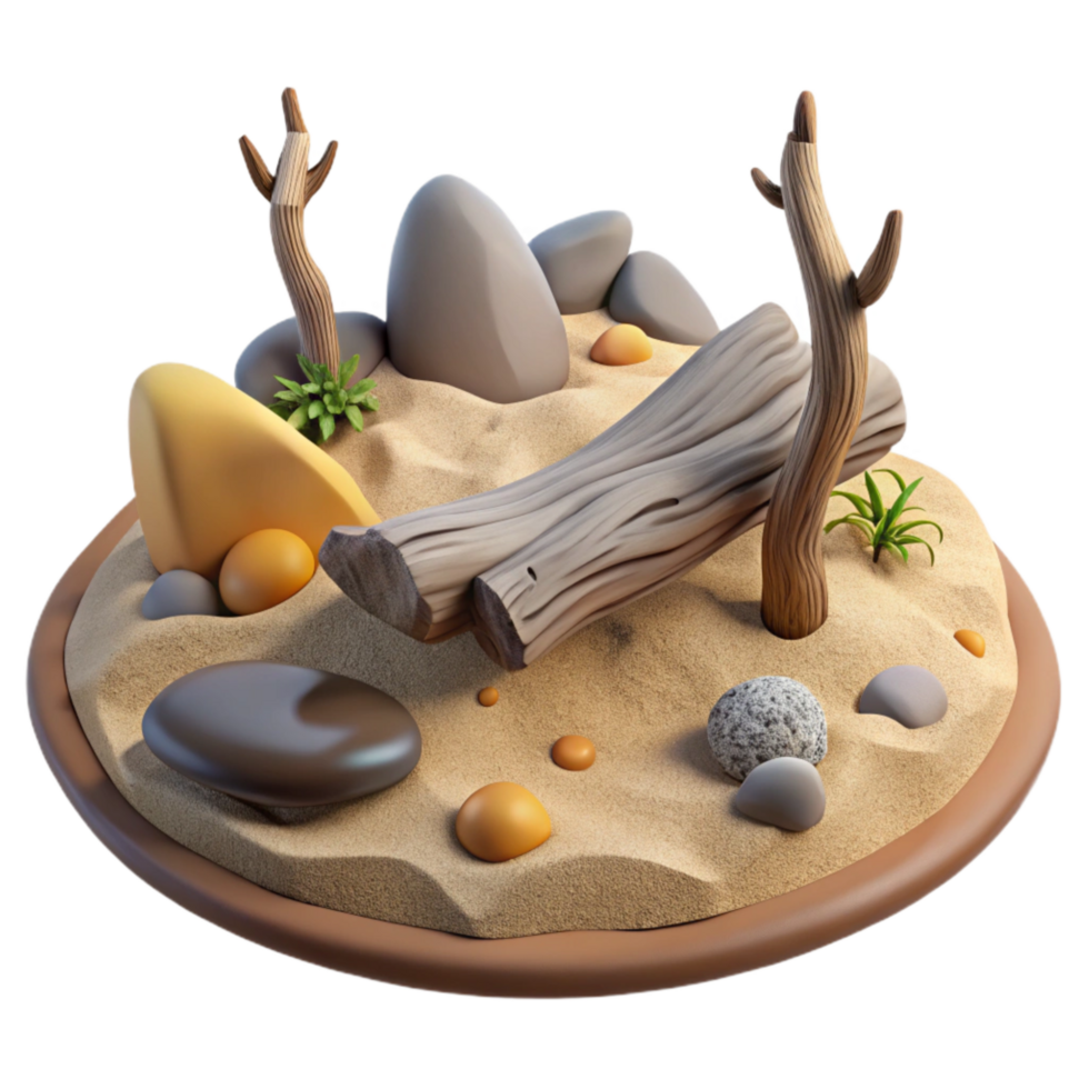 magnificent contemporary Hidden Beach Driftwood Sand Dunes Transparent Background authentic png