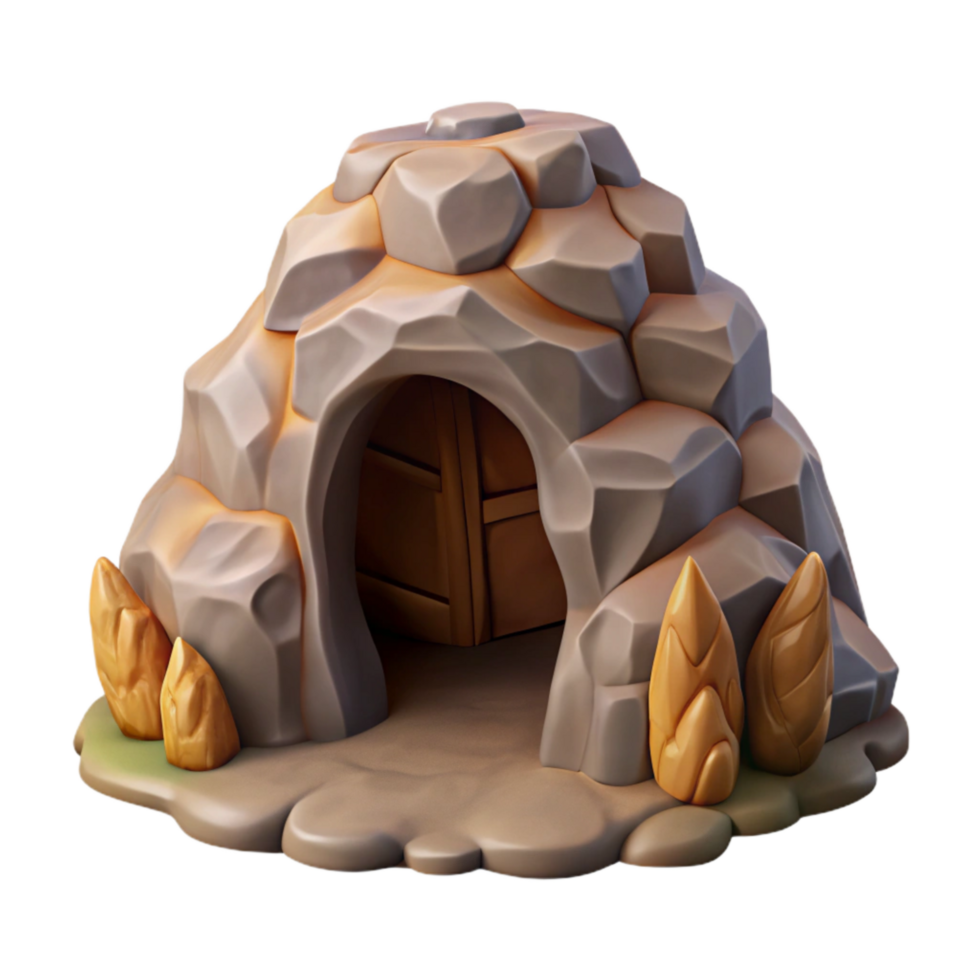 impressive minimalist Hidden Cave Entrance Side View exclusive png