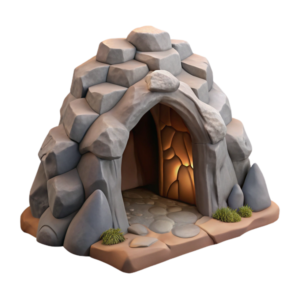 stunning modern Hidden Cave Entrance Side View high quality png