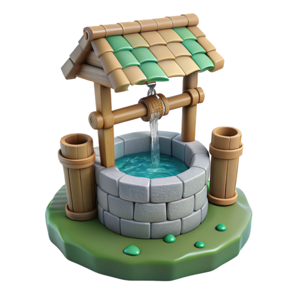 extraordinary traditional Hidden Spring Gushing Water Isolated original png