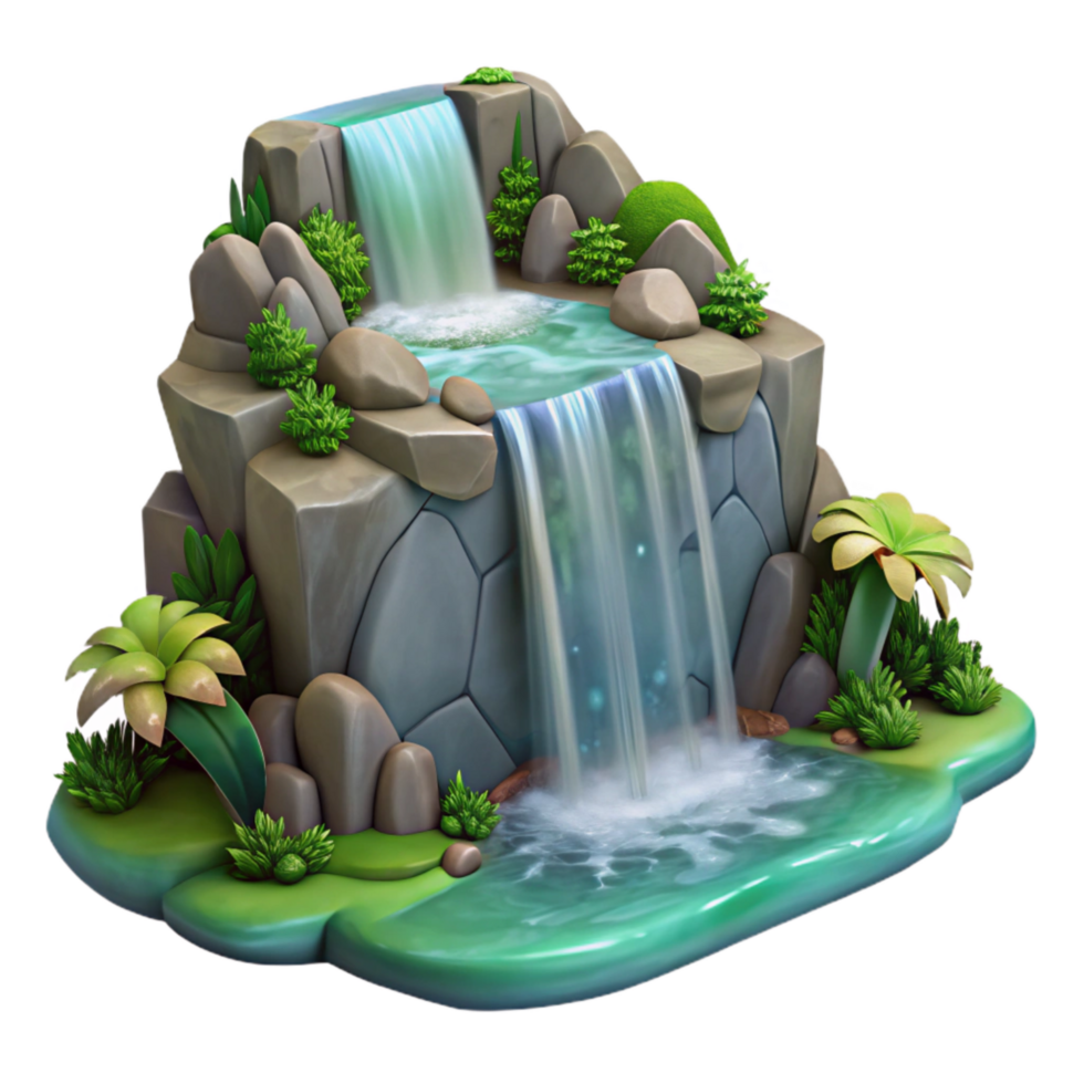 extraordinary classic Hidden Waterfall Cascading Water Cutout premium png