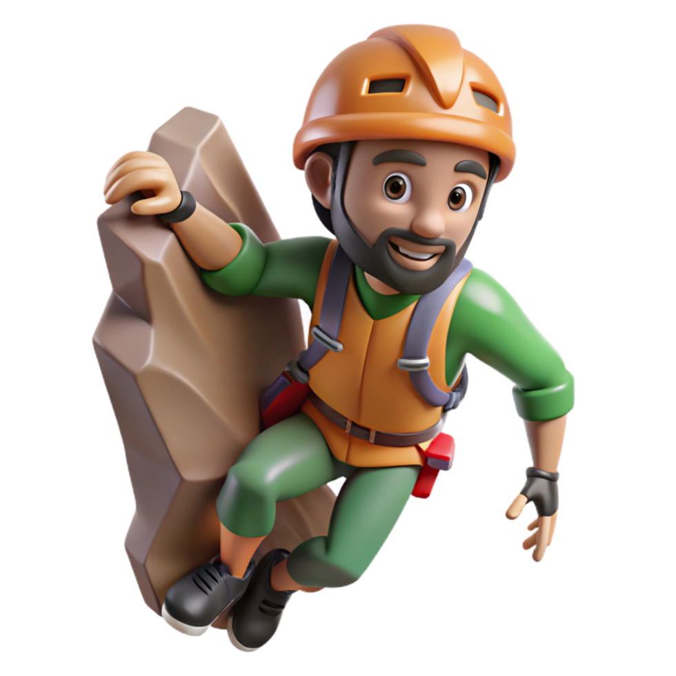 extraordinary contemporary High Angle View of Mountain Climber Cutout exclusive png
