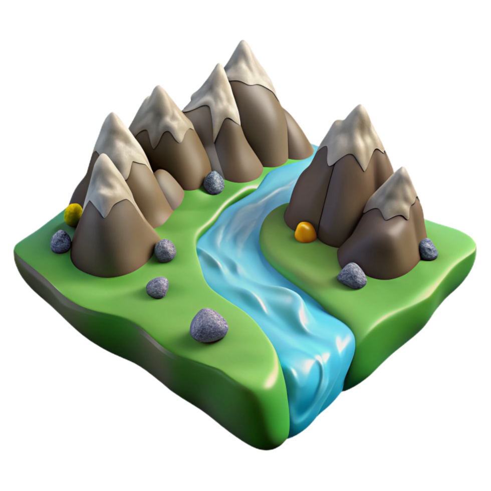 impressive artistic High Angle View of Mountain Climber Cutout genuine png