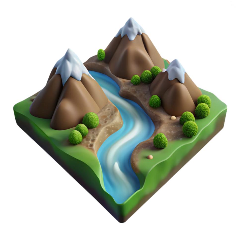 extraordinary rustic High Angle View of Mountain Climber Cutout authentic png
