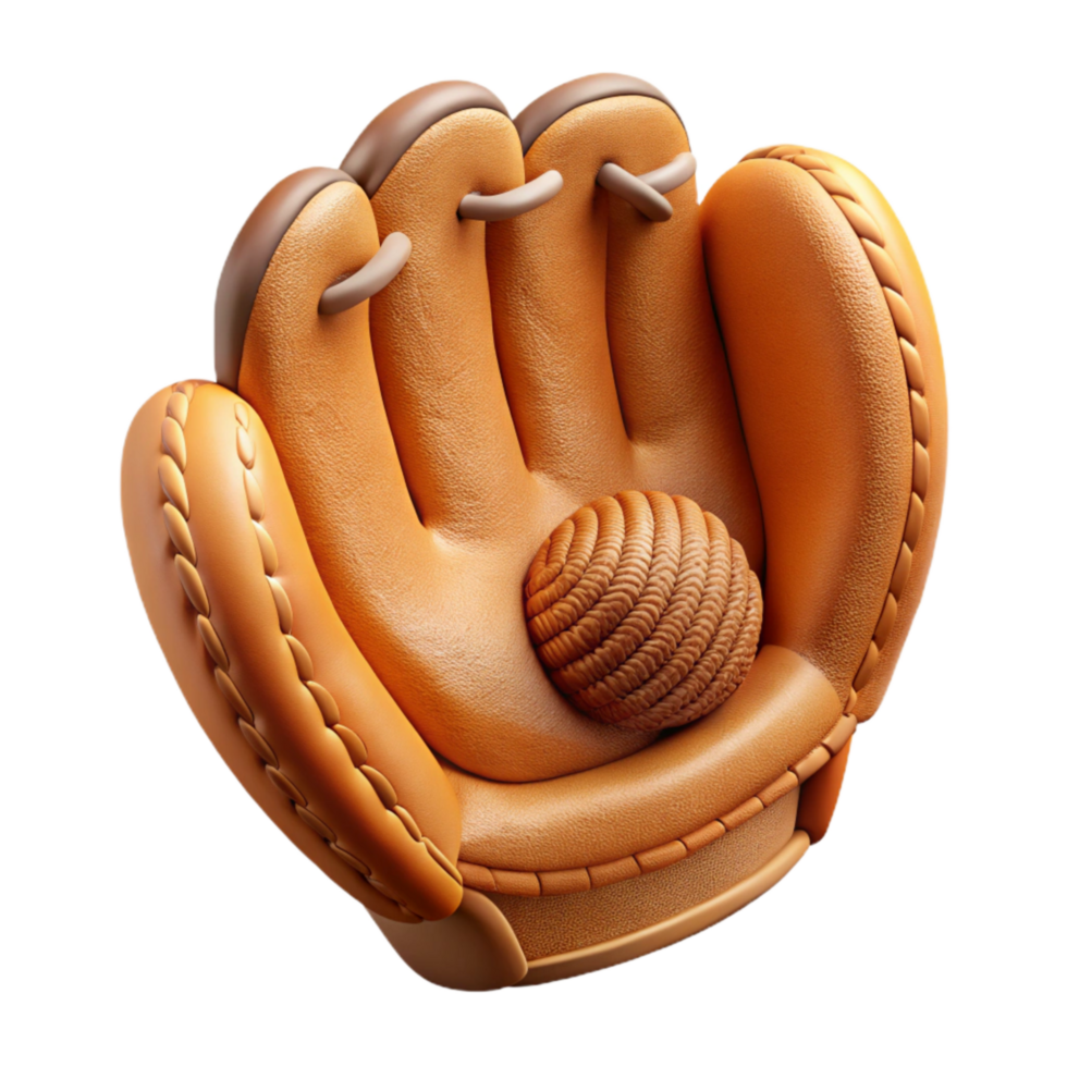 serene classic High Contrast Baseball Glove Cutout high resolution png