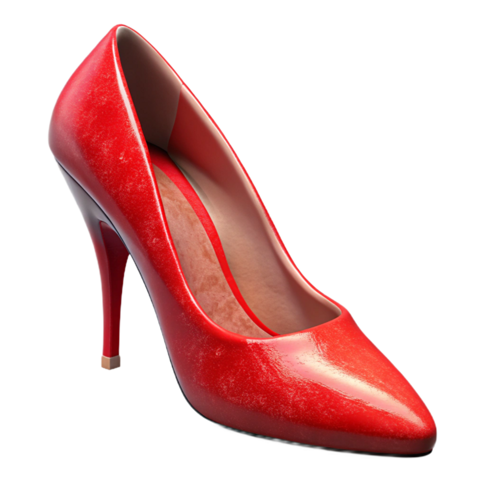 extraordinary traditional High Heels Pointed Toe Red Isolated Element premium png