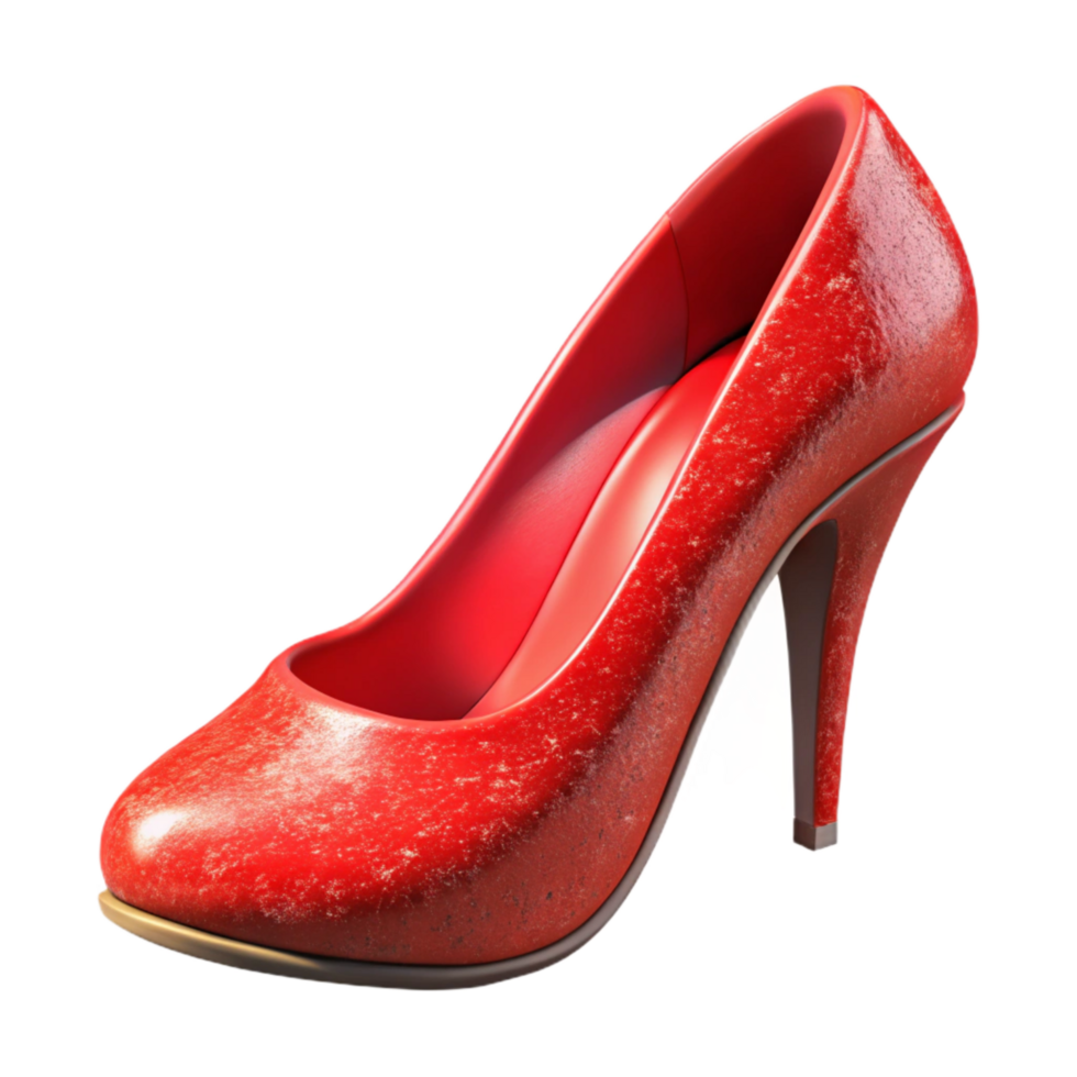 magnificent classic High Heels Pointed Toe Red Isolated Element authentic png