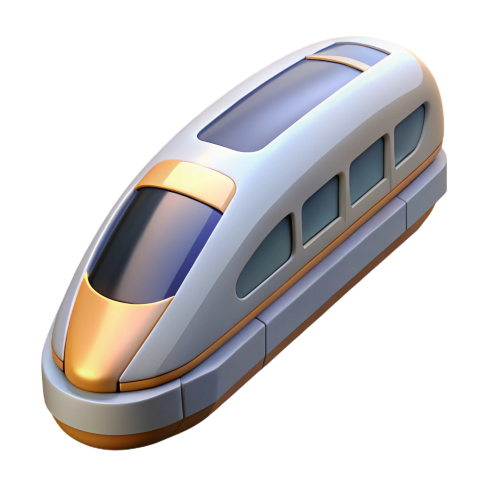 impressive rustic High Speed Rail System on Transparent Background genuine png