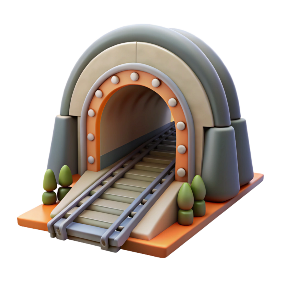 beautiful contemporary High Speed Rail Tunnel Entrance Cutout exclusive png
