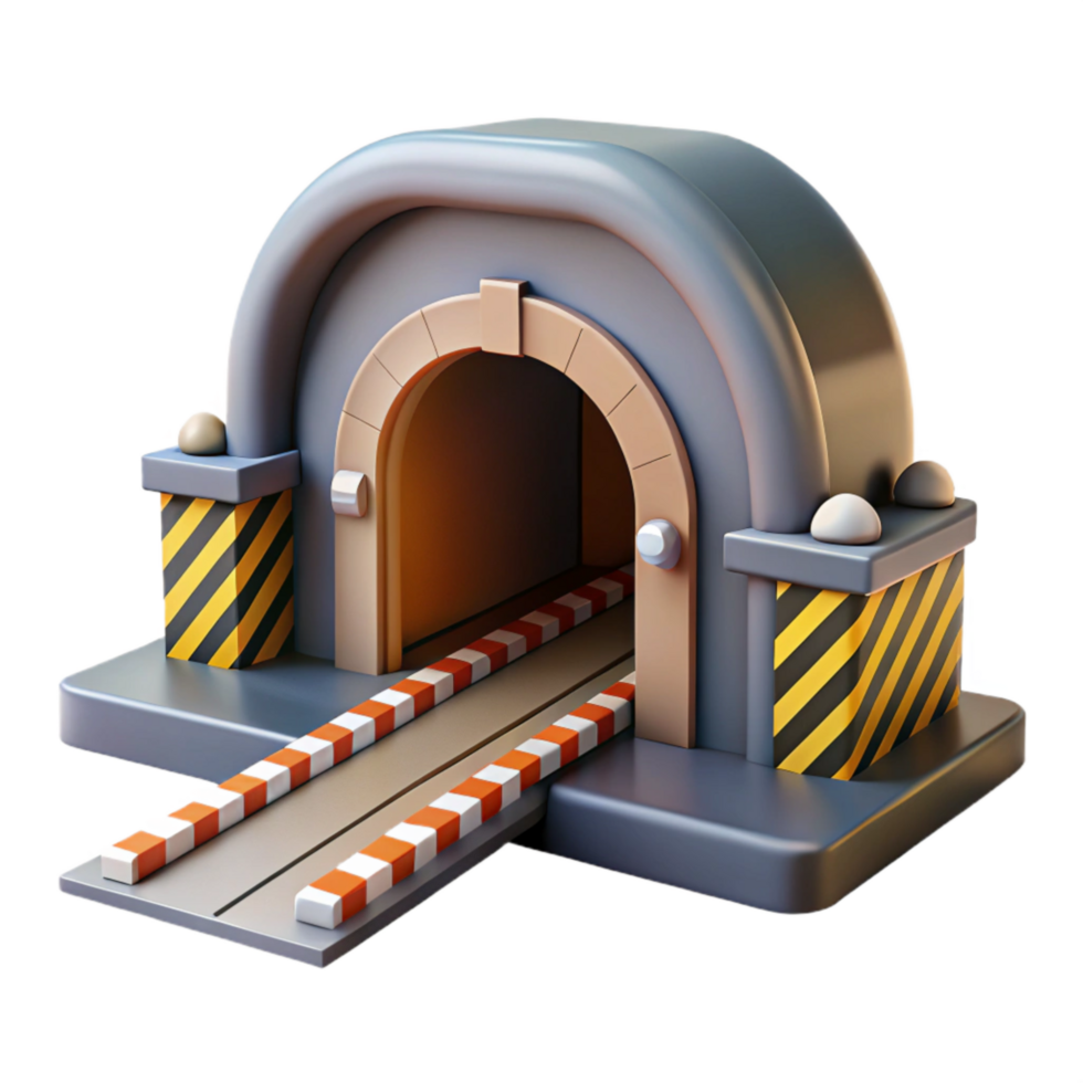 impressive artistic High Speed Rail Tunnel Entrance Cutout high resolution png