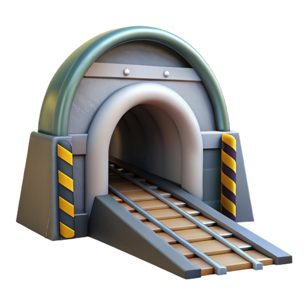extraordinary traditional High Speed Rail Tunnel Entrance Cutout professional png