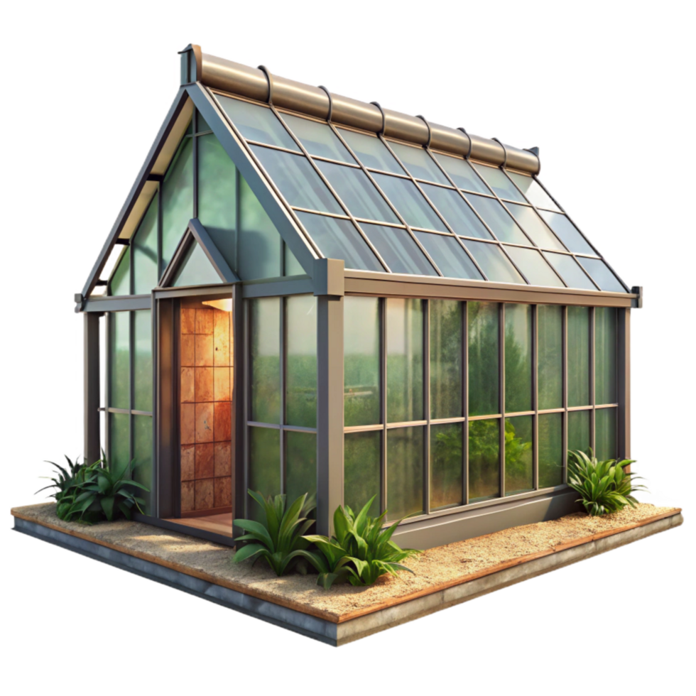 magnificent creative High Tech Greenhouse Exterior Daytime Isolated high resolution png