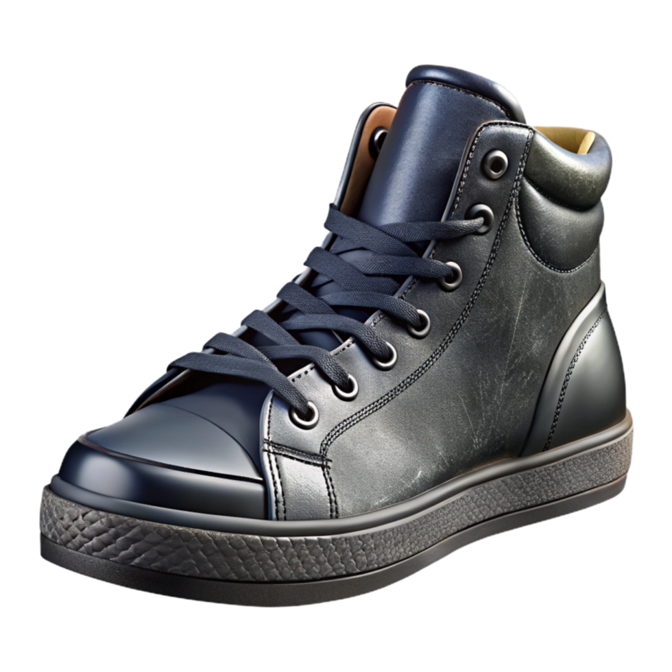 magnificent contemporary High Top Sneakers Black Isolated Element authentic png