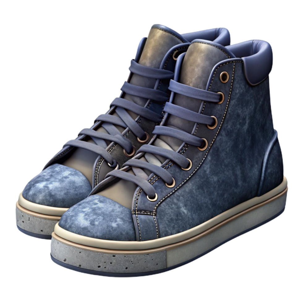 impressive traditional High Top Sneakers Black Isolated Element exclusive png