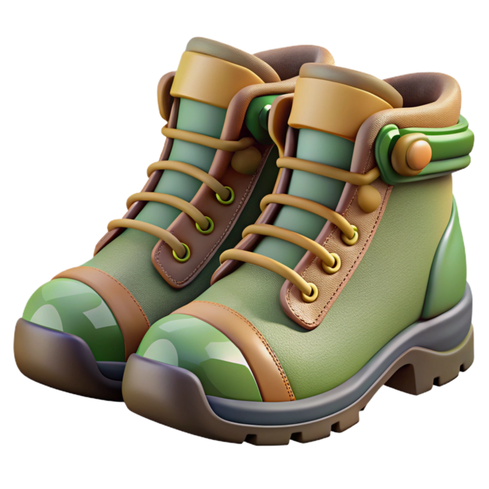 magnificent modern Hiking Boots Side Angle Cutout high quality png