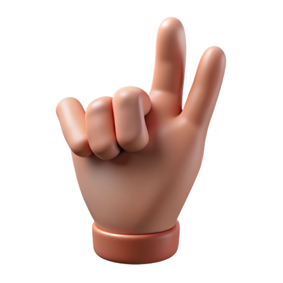 impressive artistic Hip Hop Hand Gesture Isolated Transparent Background detailed png